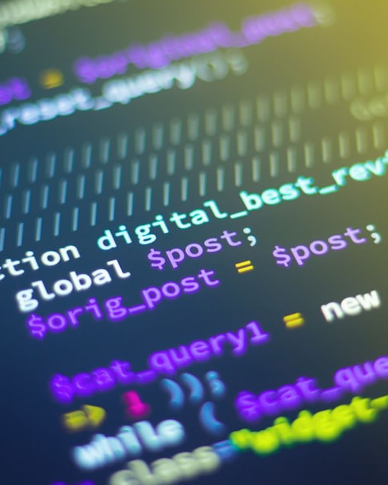 Source code on a developer screen