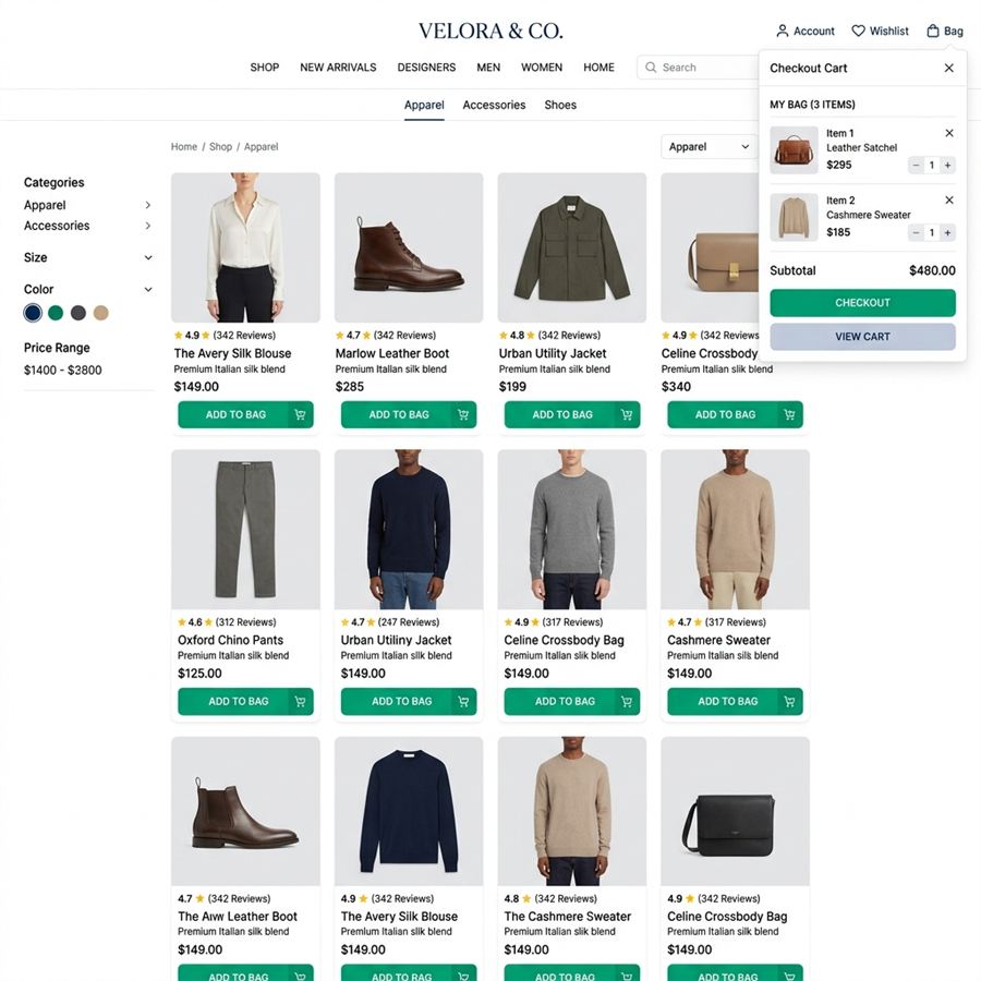 ShopSphere — High-Conversion E-Commerce Portal